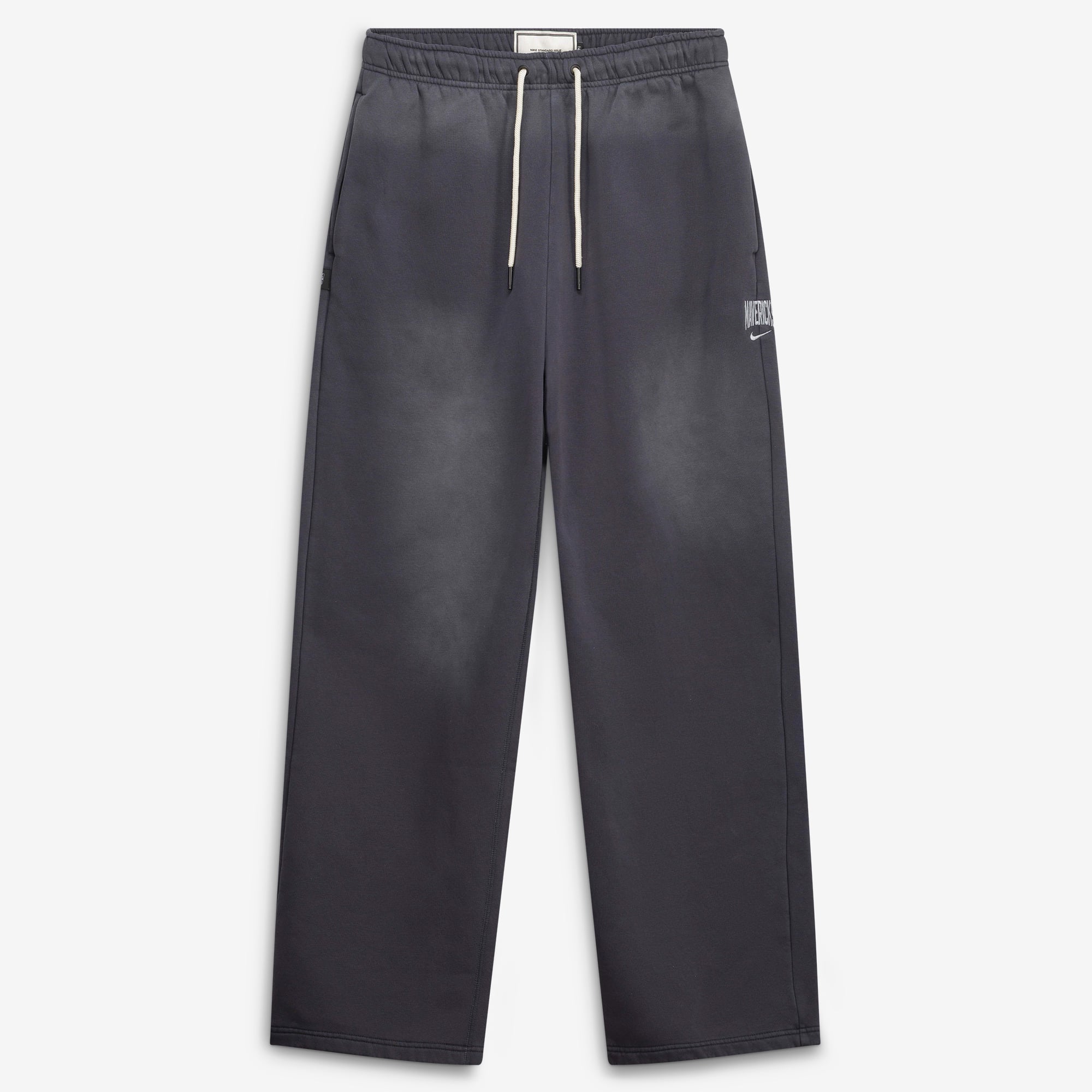 Men's Nike Charcoal Dallas Mavericks 2026 Standard Issue Travel Washed Fleece Pants