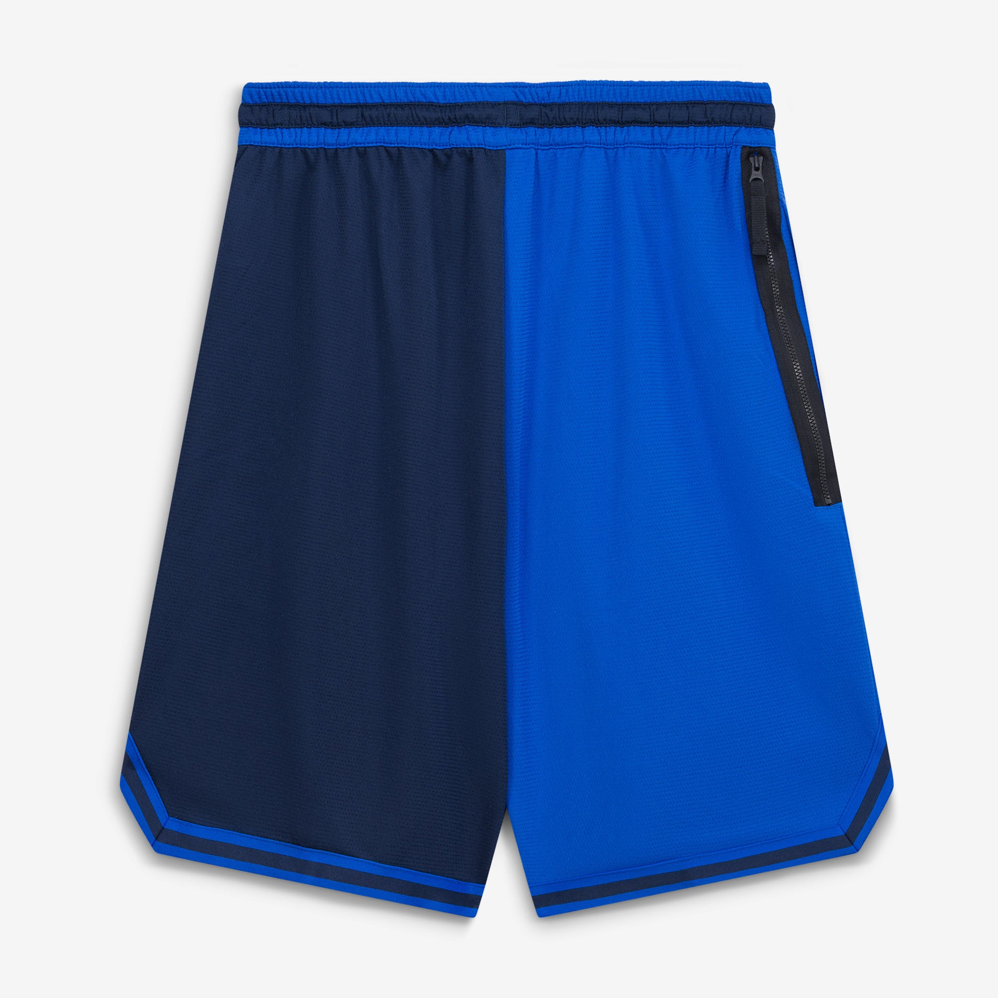 Short de performance pour homme Dallas Mavericks Courtside Versus Force Split DNA bleu marine/bleu