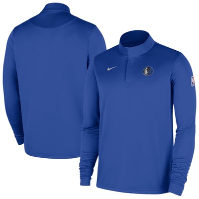 Dallas Mavericks Nike Authentic Coaches Quarter-Zip Dri-FIT Top - Royal