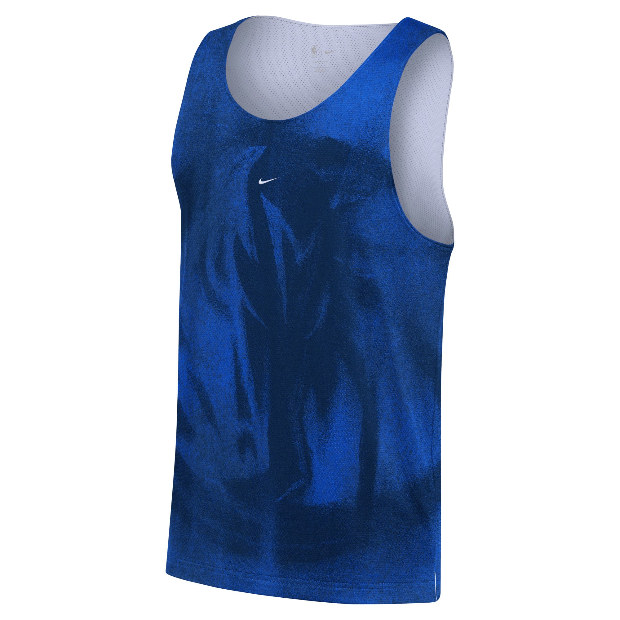 Maillot réversible Nike bleu royal/blanc Dallas Mavericks 2026 Standard Issue Practice Icon Mesh pour homme