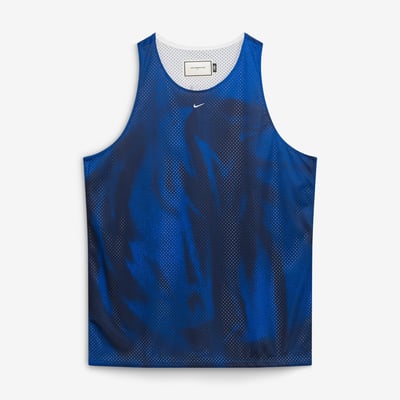 Dallas Mavericks Nike 2026 Standard Issue Practice Icon Mesh Reversible Jersey - Royal/White