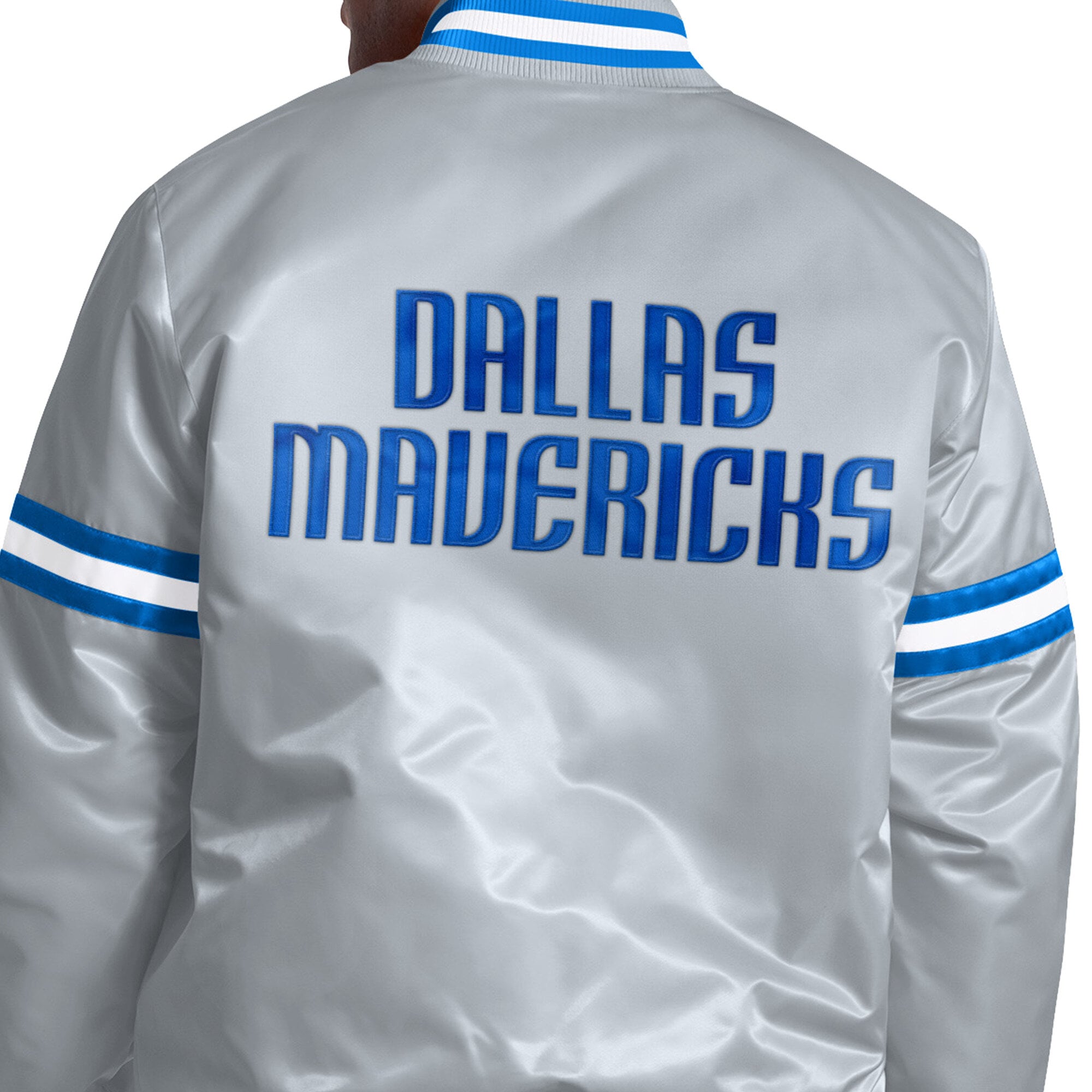 Veste universitaire Starter Silver Dallas Mavericks Courtside II pour homme