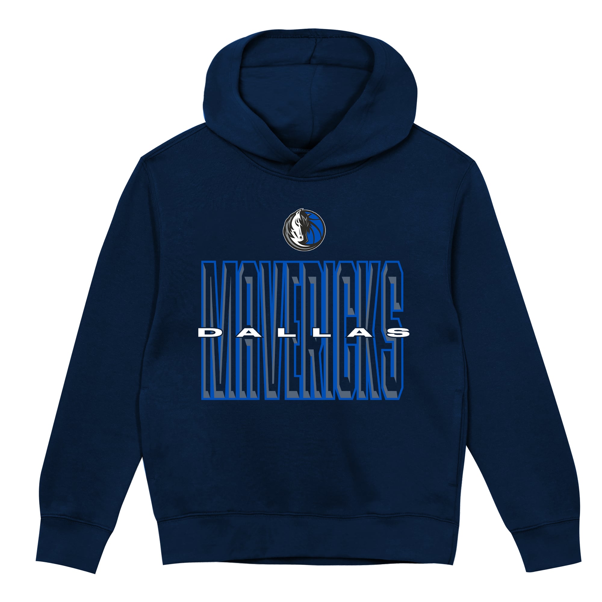 Sweat à capuche polaire bleu Dallas Mavericks Field General pour enfants d'âge préscolaire Outerstuff