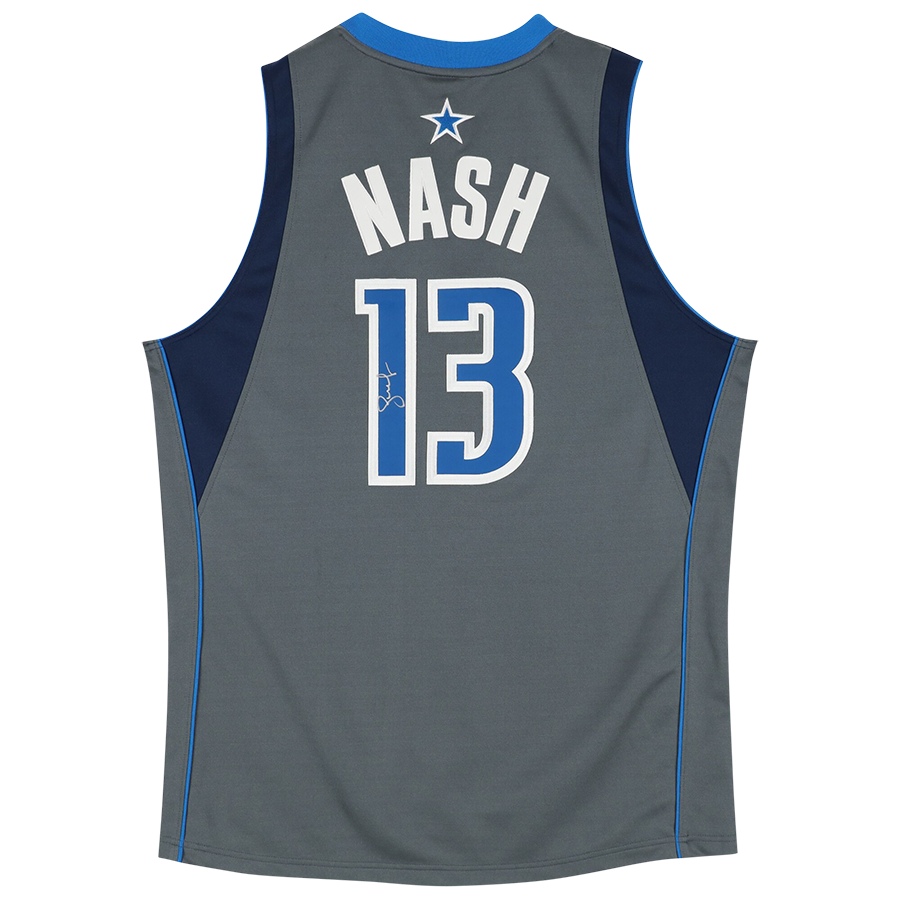 Steve Nash Dallas Mavericks Autographed Mitchell & Ness Grey 2003-04 Authentic Jersey