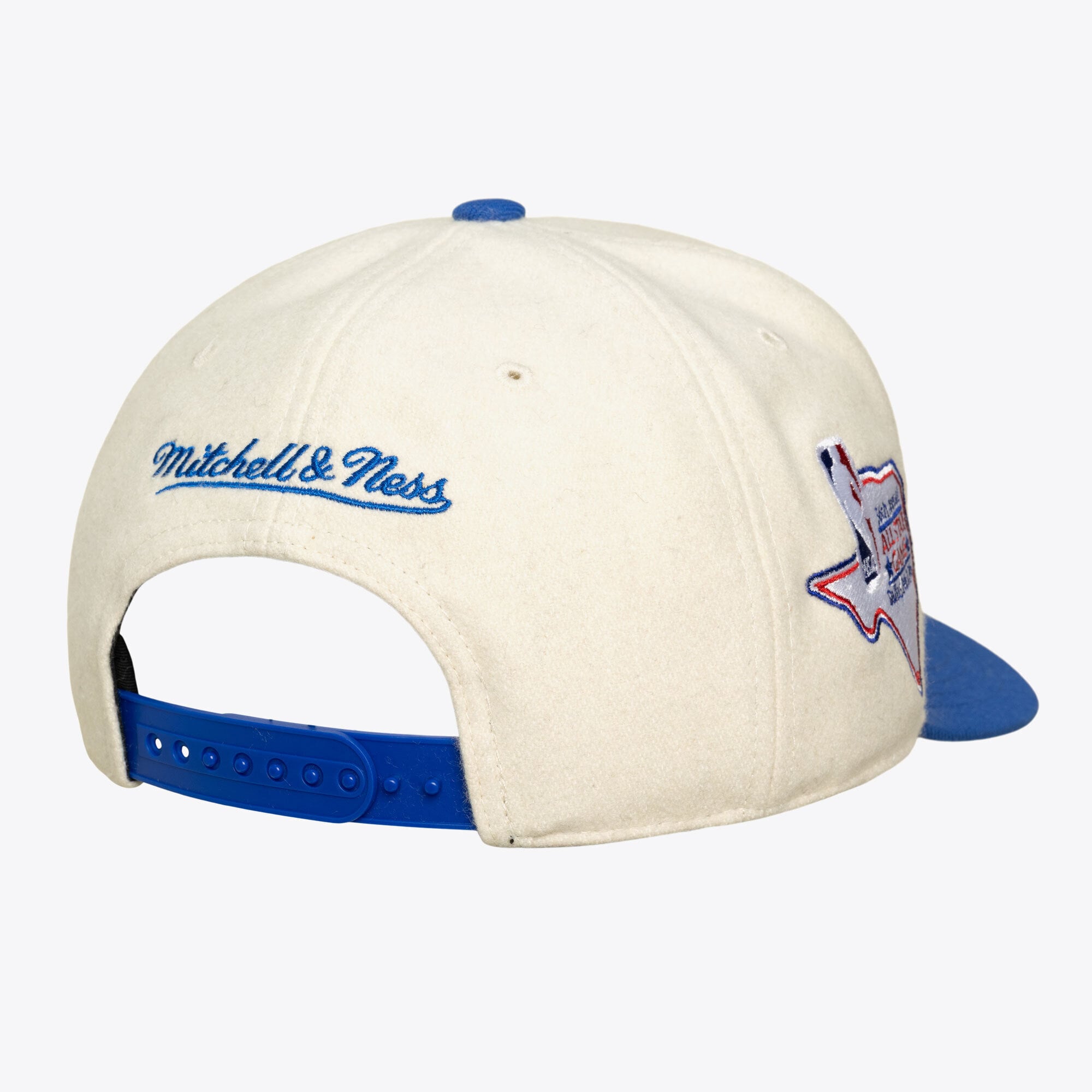 Casquette unisexe Mitchell & Ness crème Dallas Mavericks Team Pro ajustable