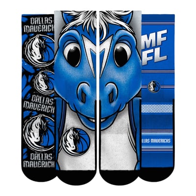  Dallas Mavericks Rock Em Unisex Fan Favorites Three-Pack Crew Socks Set - Blue