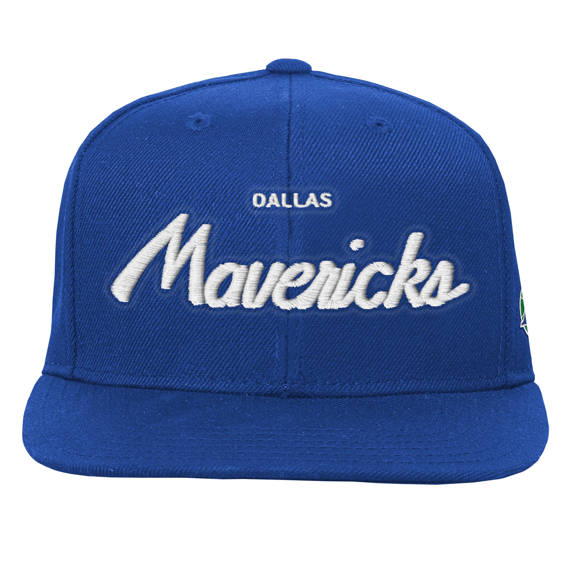 Youth Mitchell & Ness Navy Dallas Mavericks Head Coach Flat Brim Snapback Hat