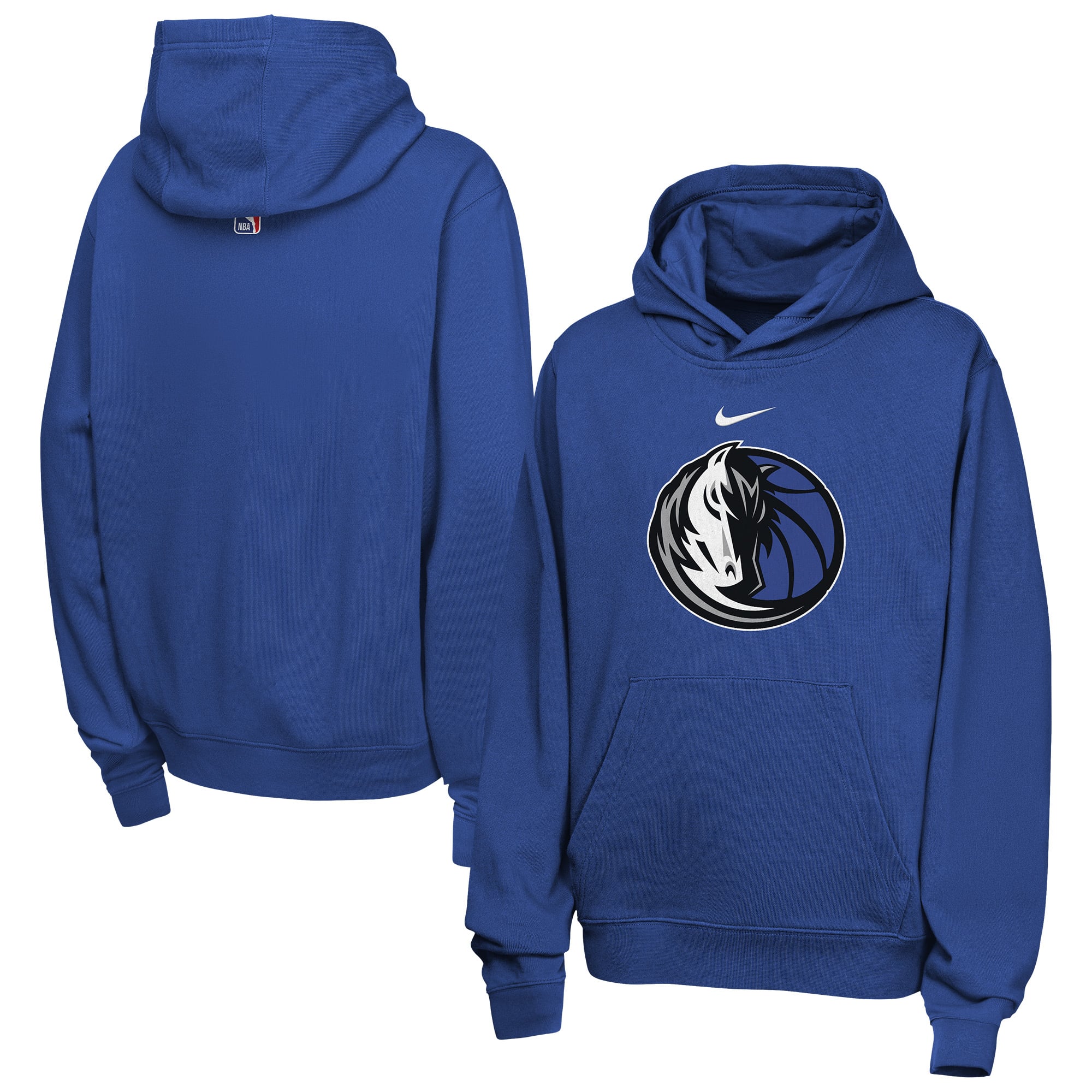 Sweat à capuche Nike Essential Logo Club bleu Dallas Mavericks pour enfant