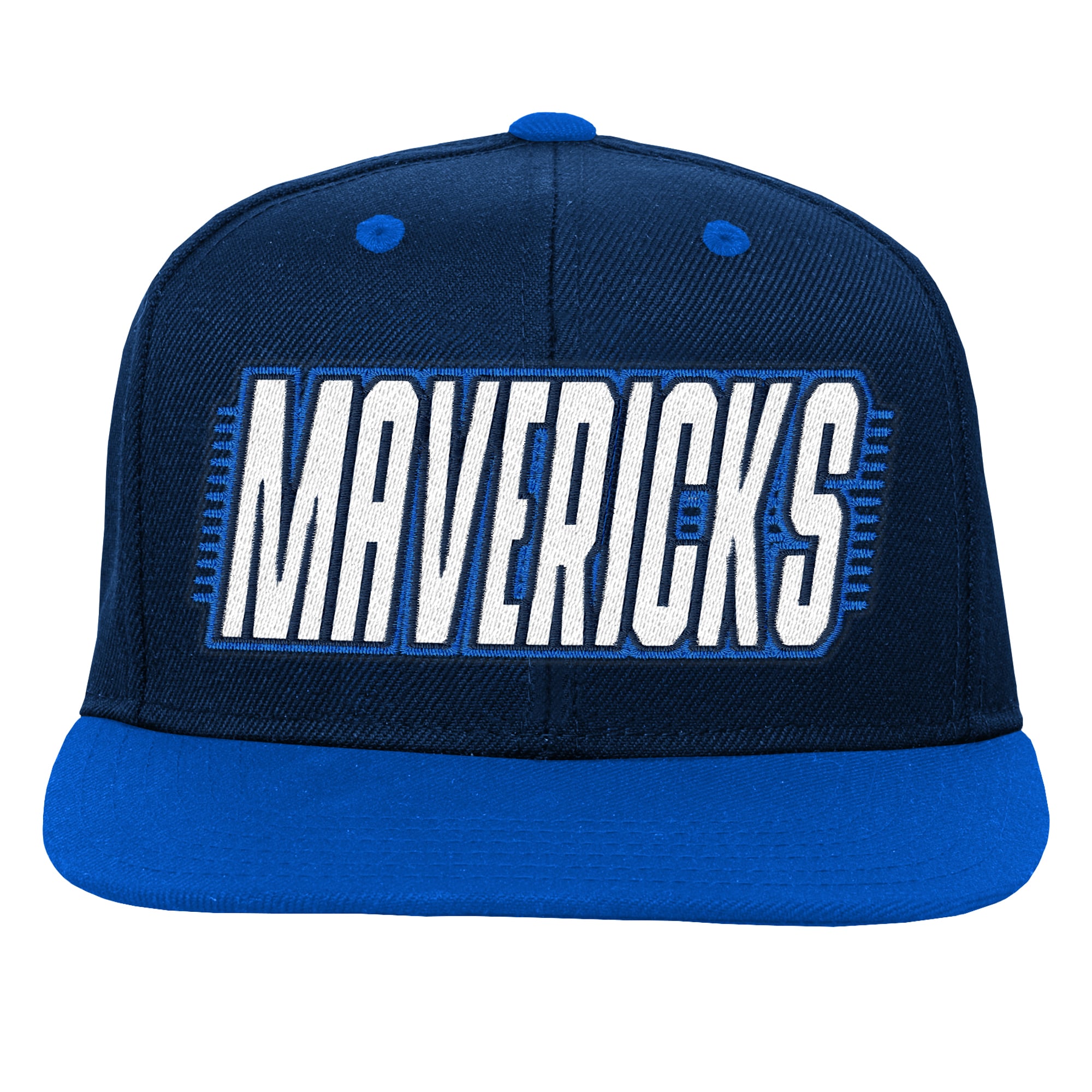 Casquette snapback bleue Dallas Mavericks pour jeunes Outerstuff