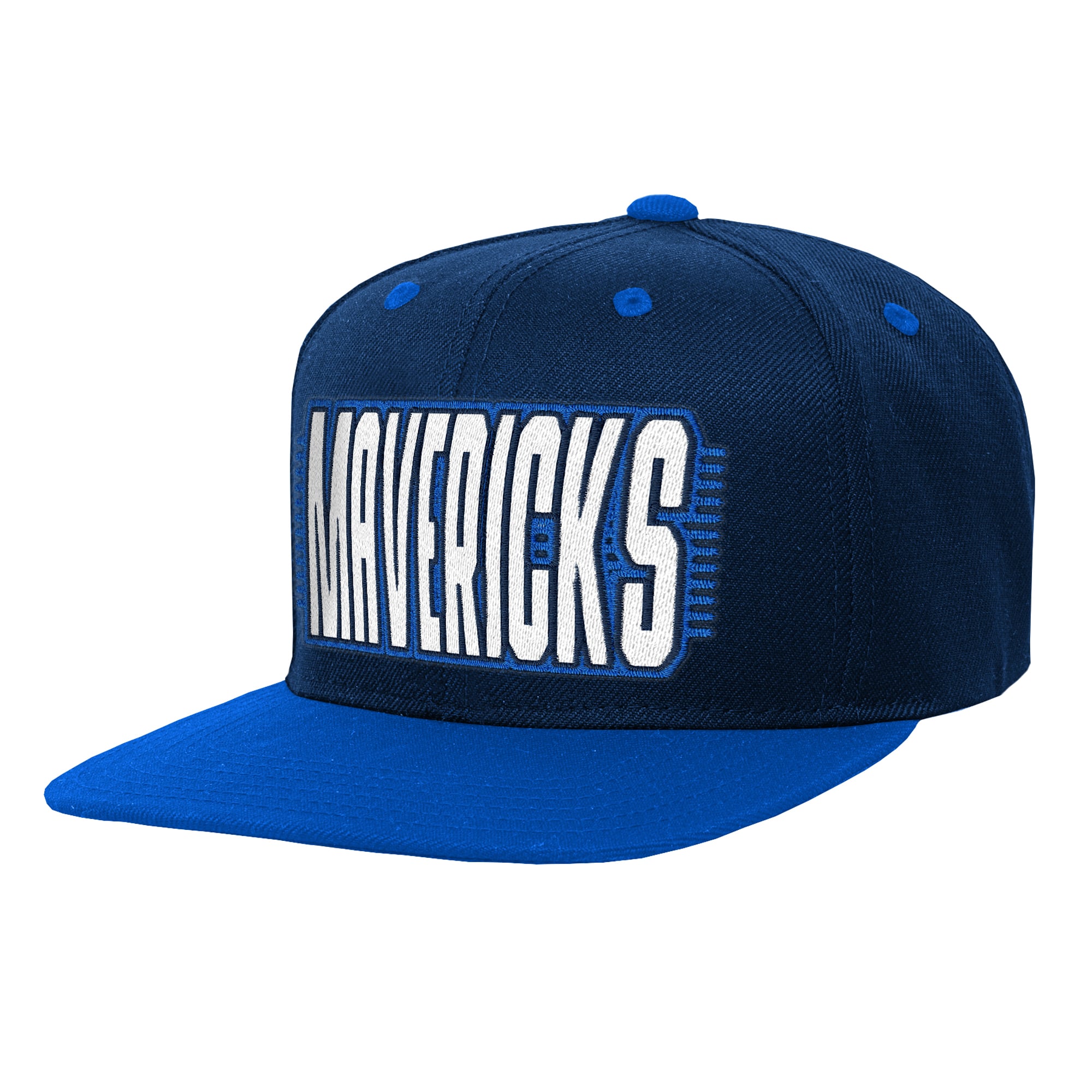 Casquette snapback bleue Dallas Mavericks pour jeunes Outerstuff