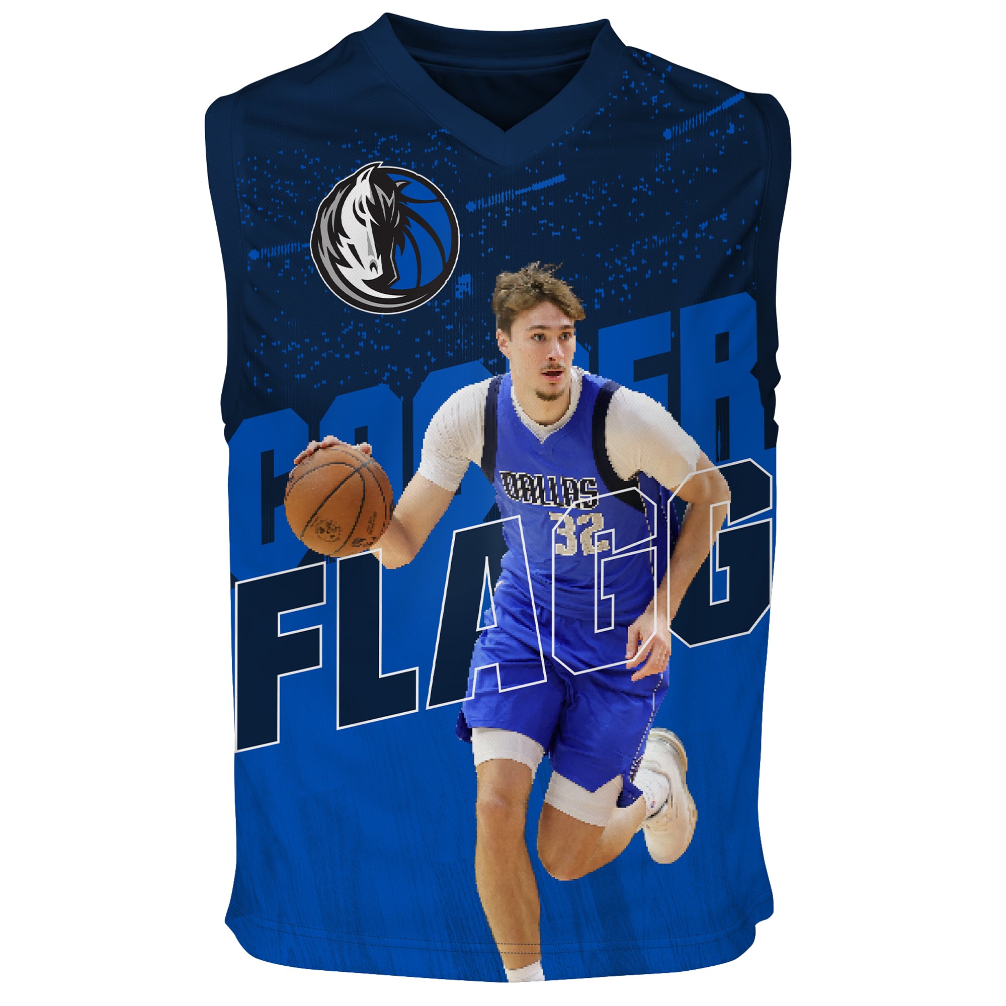 Youth Outerstuff Cooper Flagg Blue Dallas Mavericks Icon Play Jersey