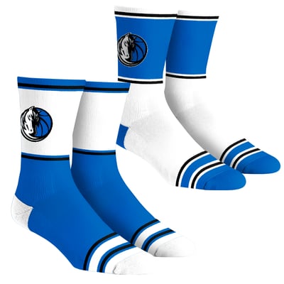  Dallas Mavericks Rock Em Youth 2-Pack Color Block Crew Socks Set