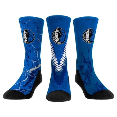  Dallas Mavericks Rock Em Youth Three-Pack Crew Socks Set - 