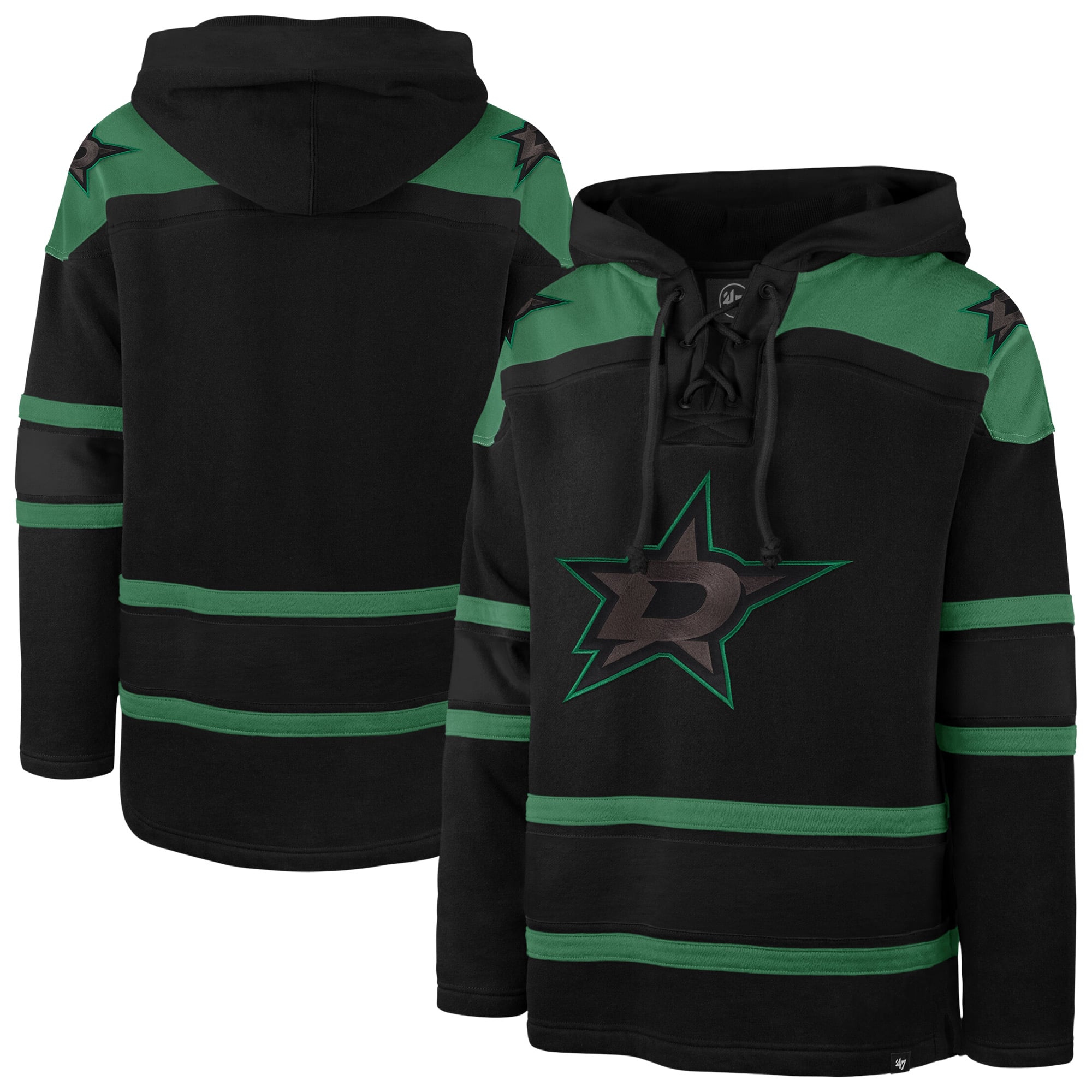 Sweat à capuche lacets Dallas Stars Fall Color Pop noir pour homme, modèle 47