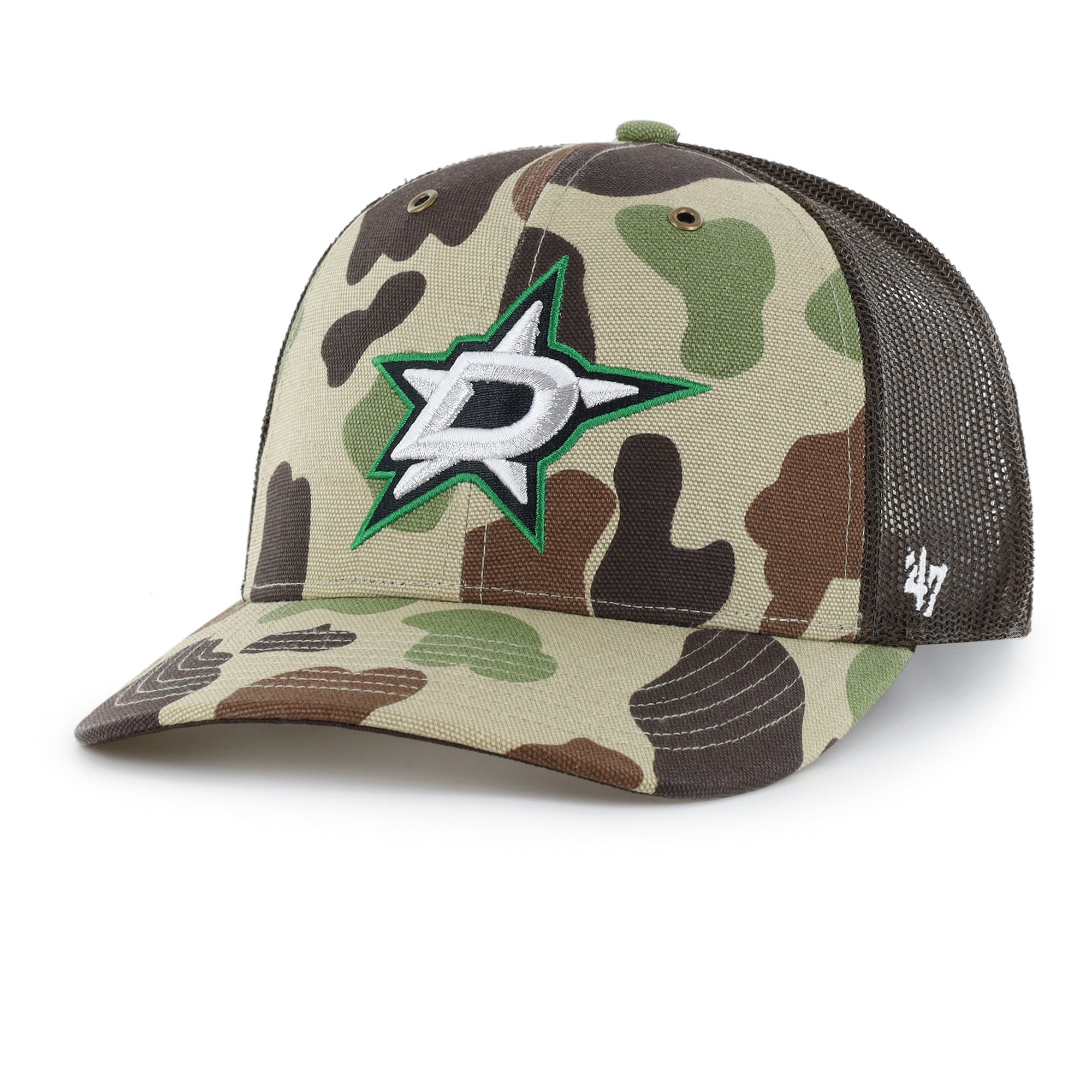 Casquette trucker ajustable Carhartt x '47 Duck Camo Dallas Stars pour homme