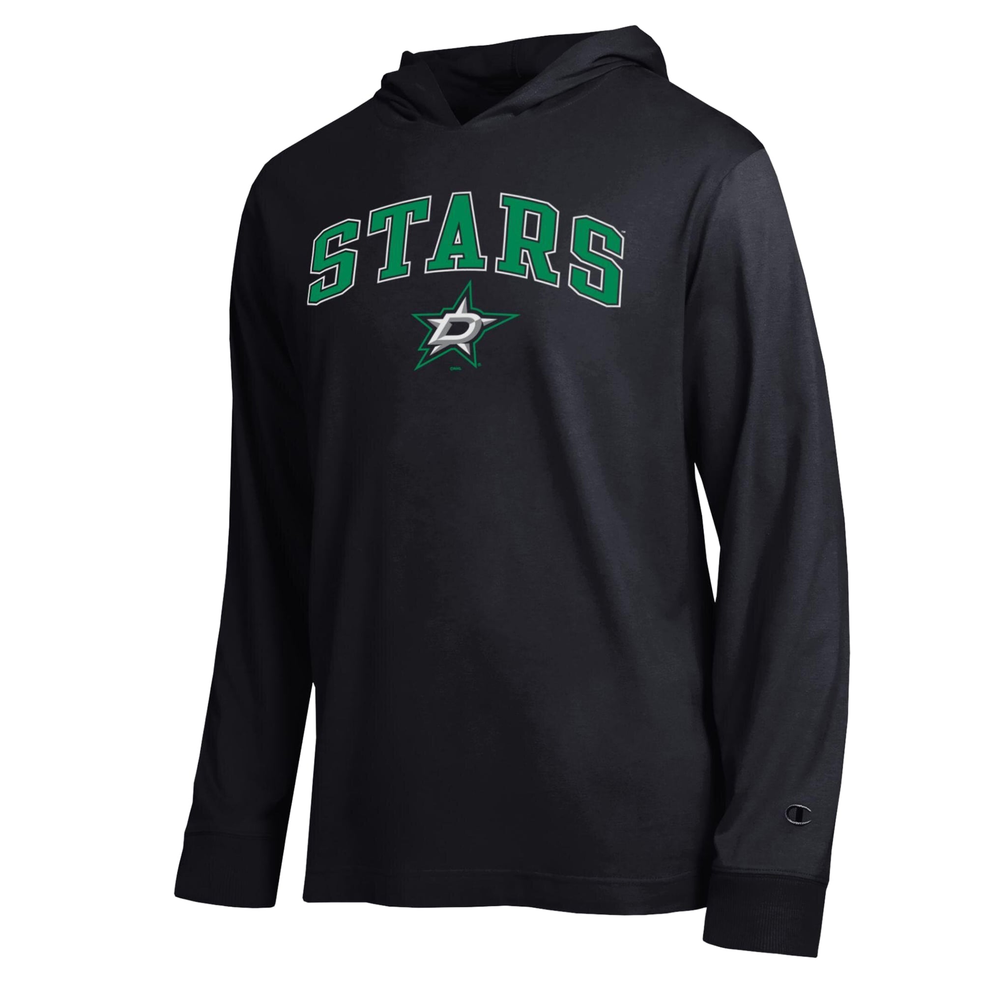 T-shirt à manches longues et capuche léger Champion noir Dallas Stars All-Star pour homme