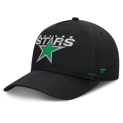 Men's Dallas Stars Fanatics Black Alternate Authentic Pro Rink A-Frame Adjustable Hat
