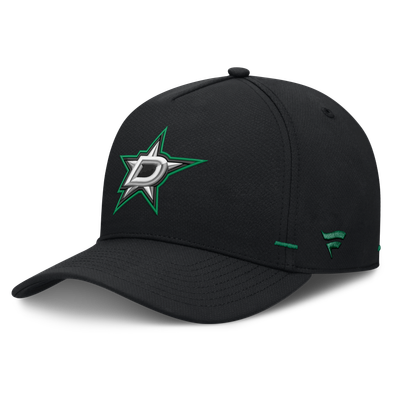 Men's Dallas Stars Fanatics Black Authentic Pro Rink Bar Tacks A-Frame Adjustable Hat