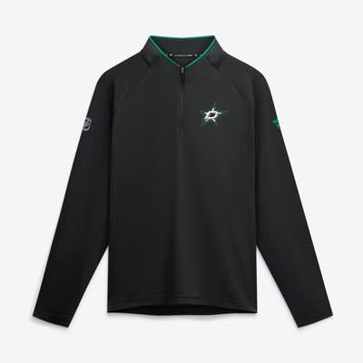 Men's Dallas Stars Fanatics Black Authentic Pro Rink Lightweight Quarter-Zip Pullover