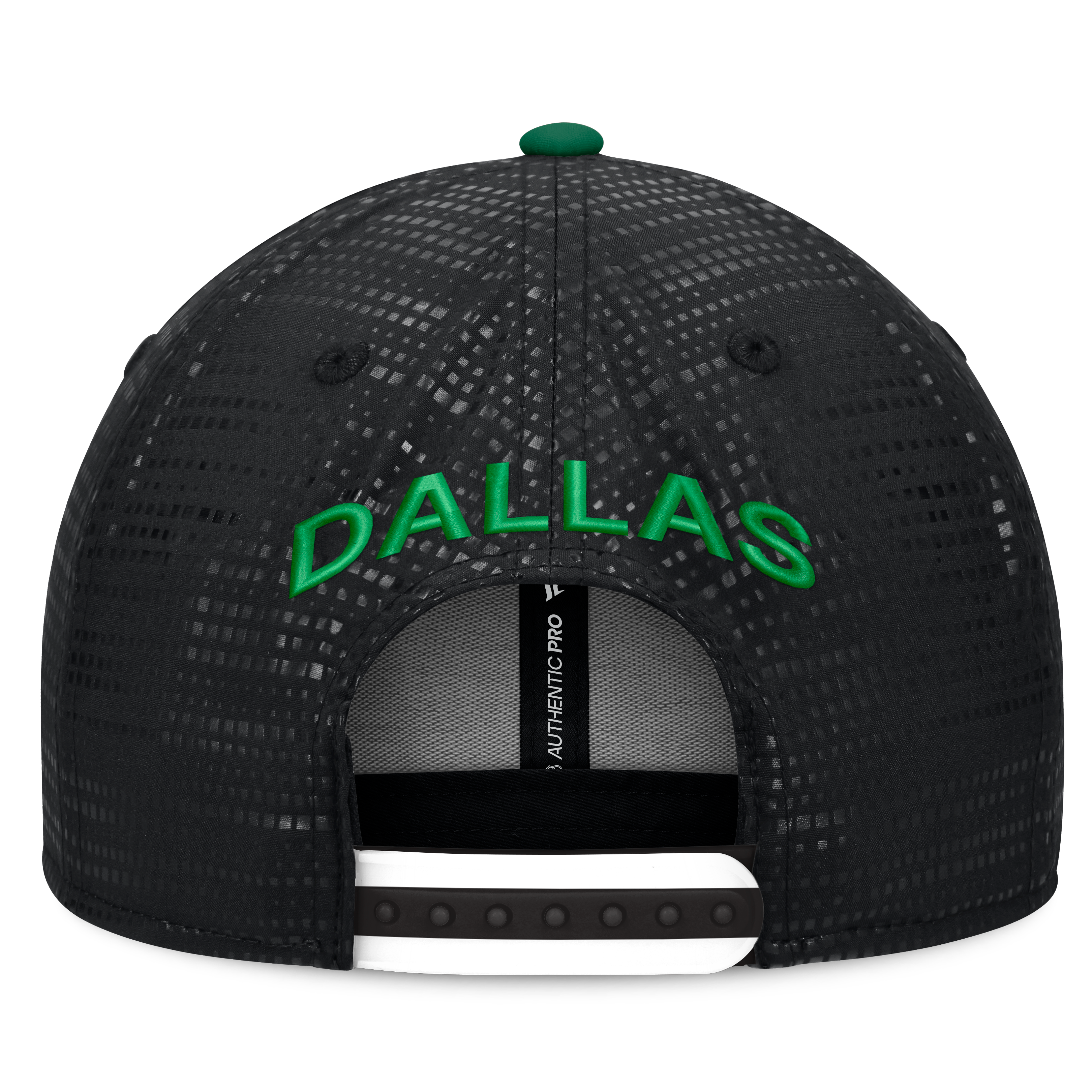 Men's Fanatics Black Dallas Stars Authentic Pro Rink Square Visor Snapback Hat