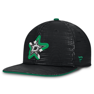 Dallas Stars Fanatics Authentic Pro Rink Square Visor Snapback Hat - Black