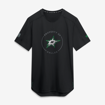 Men's Dallas Stars Fanatics Black Authentic Pro Train Performance T-Shirt