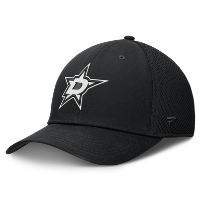 Men's Dallas Stars  Fanatics Black Tonal Meshback Stretch Hat