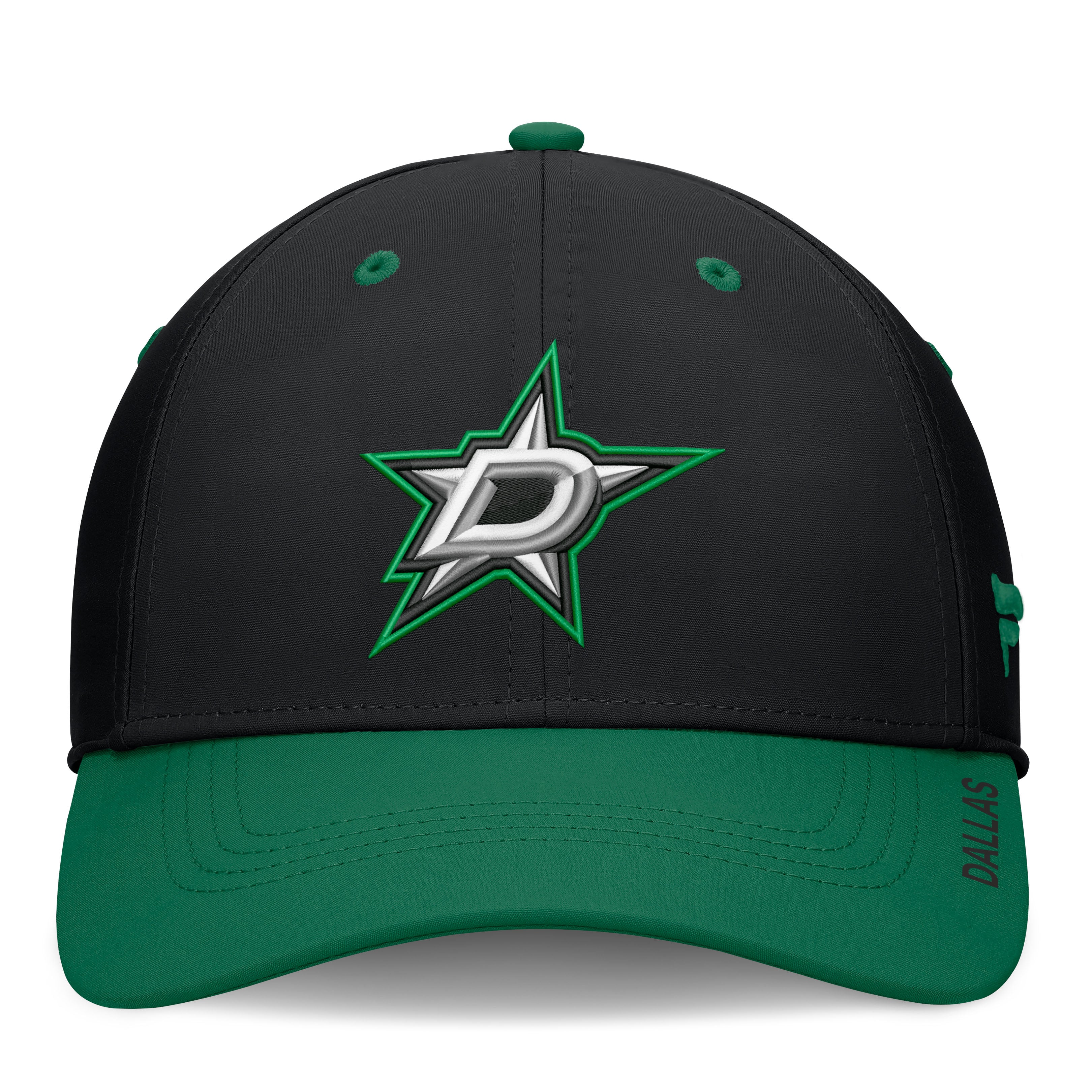 Men's Fanatics Black/Green Dallas Stars Authentic Pro Rink Stretch Hat