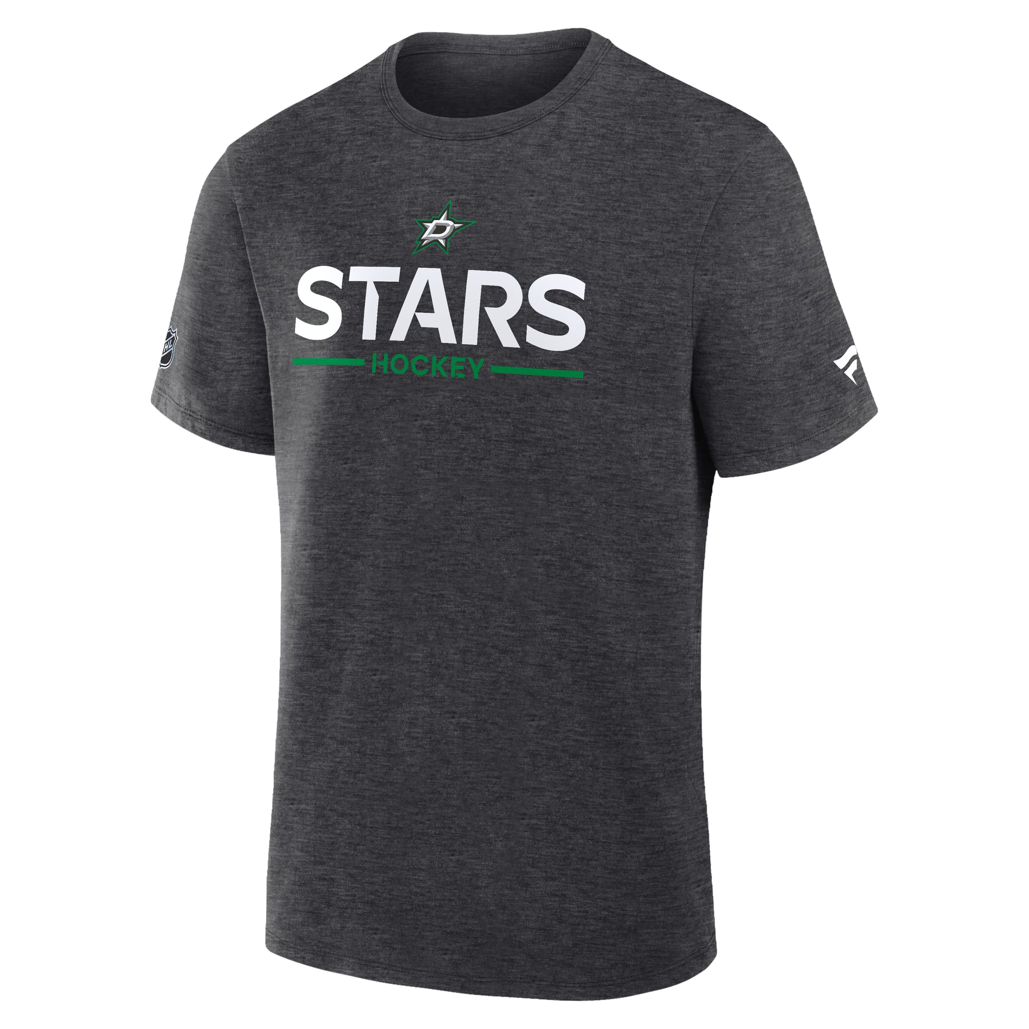 T-shirt authentique professionnel principal Fanatics Charcoal Dallas Stars pour homme