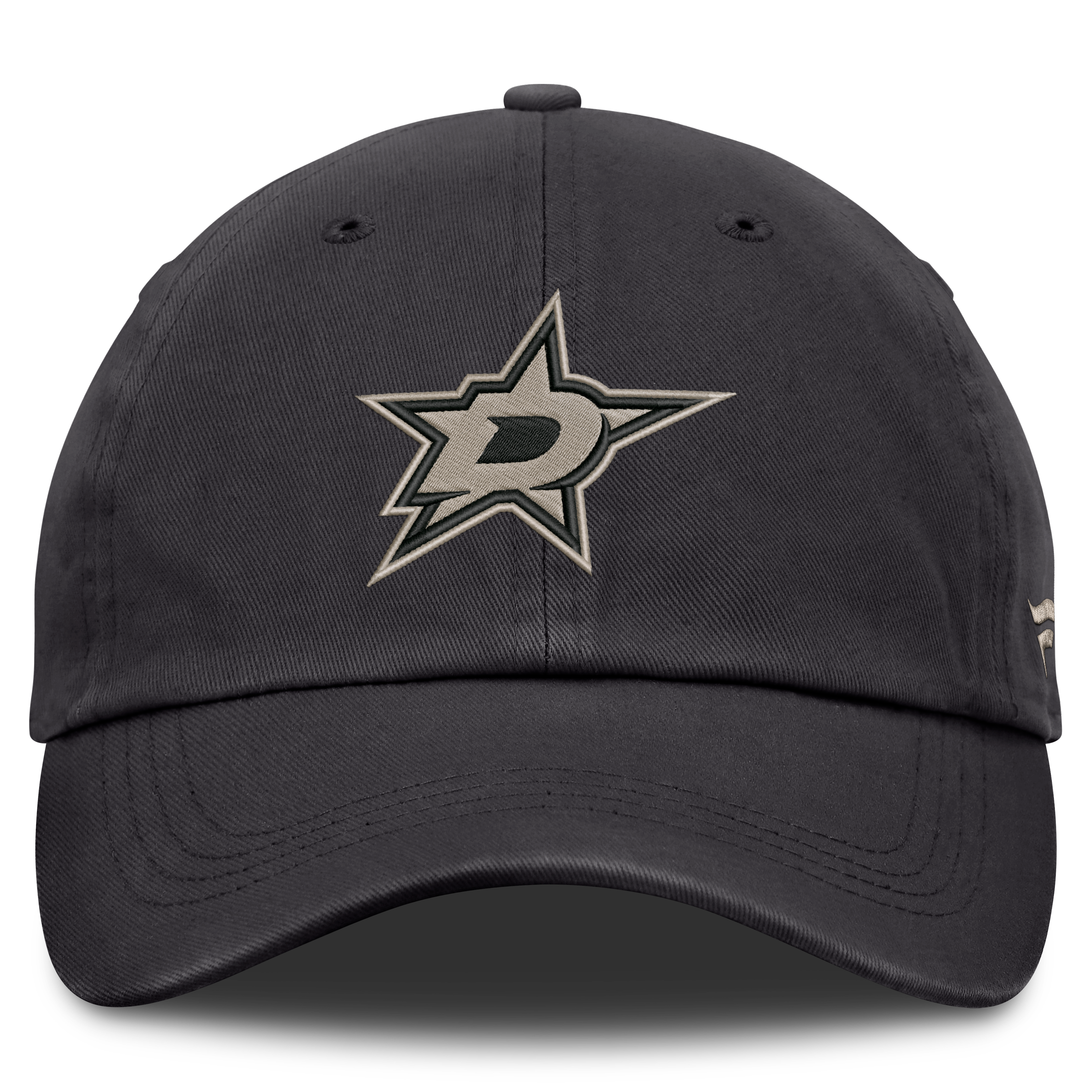 Casquette ajustable Fanatics Charcoal Dallas Stars Road Phantom Washed pour homme
