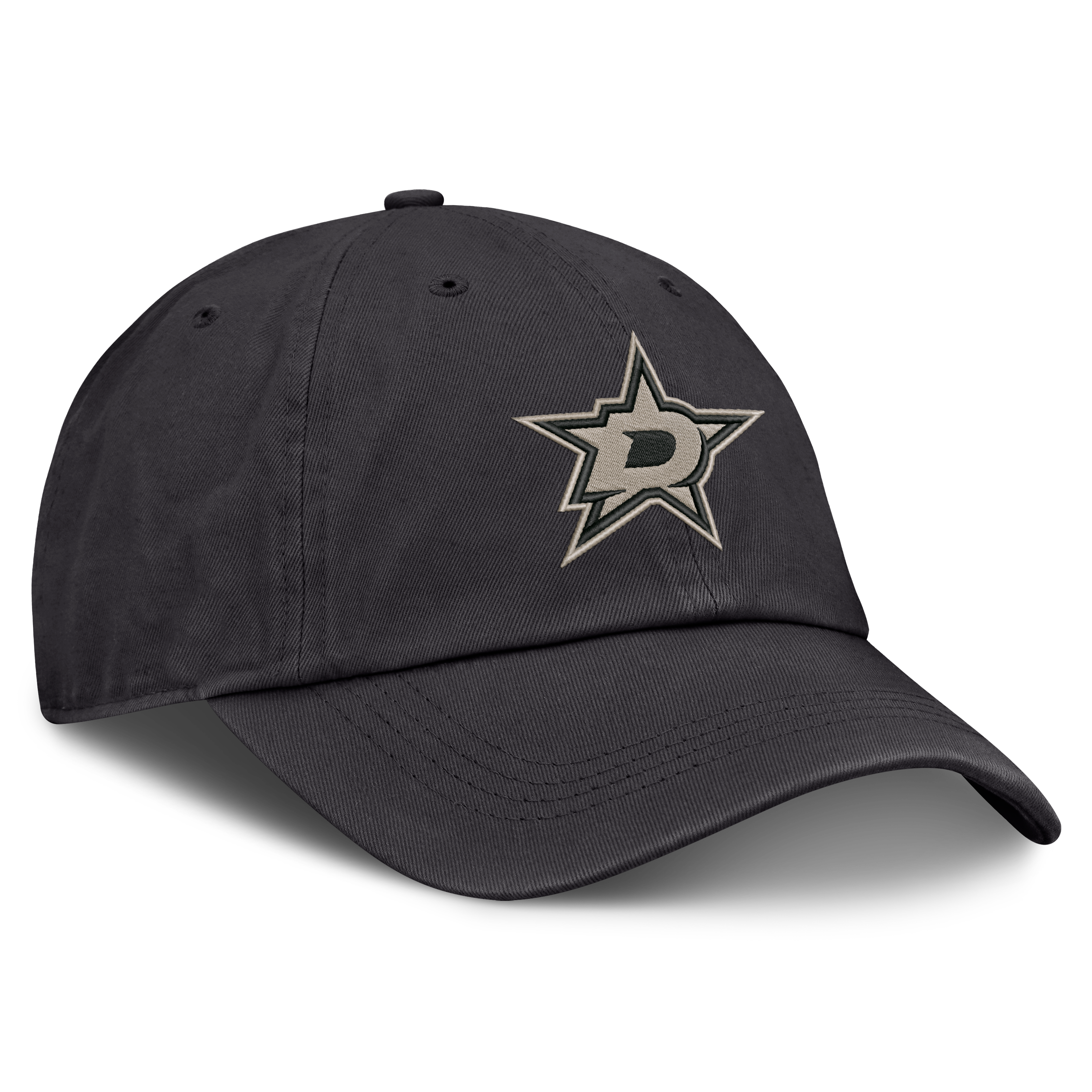 Casquette ajustable Fanatics Charcoal Dallas Stars Road Phantom Washed pour homme