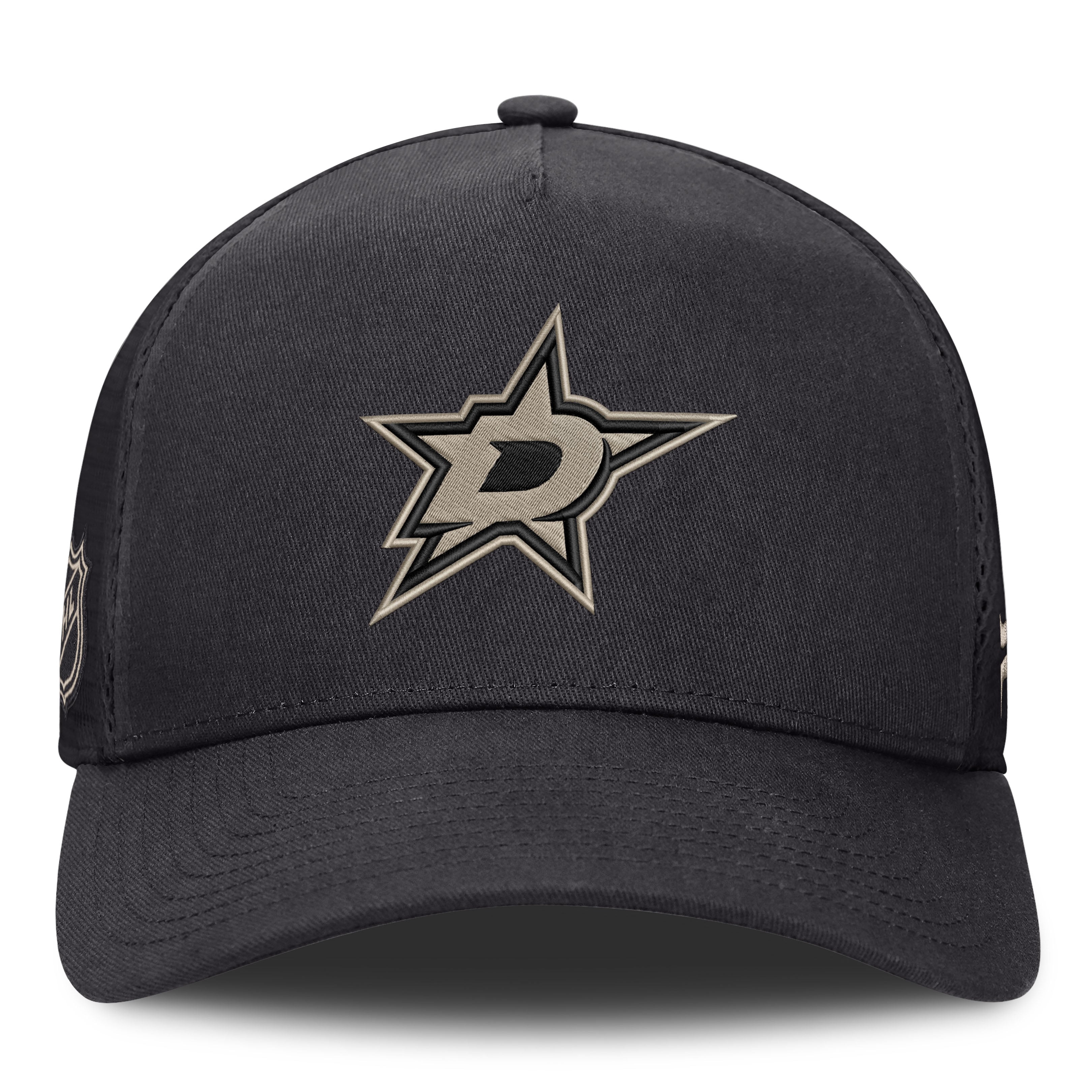 Men's Fanatics Charcoal Dallas Stars Road Soft Wash A-Frame Meshback Hat