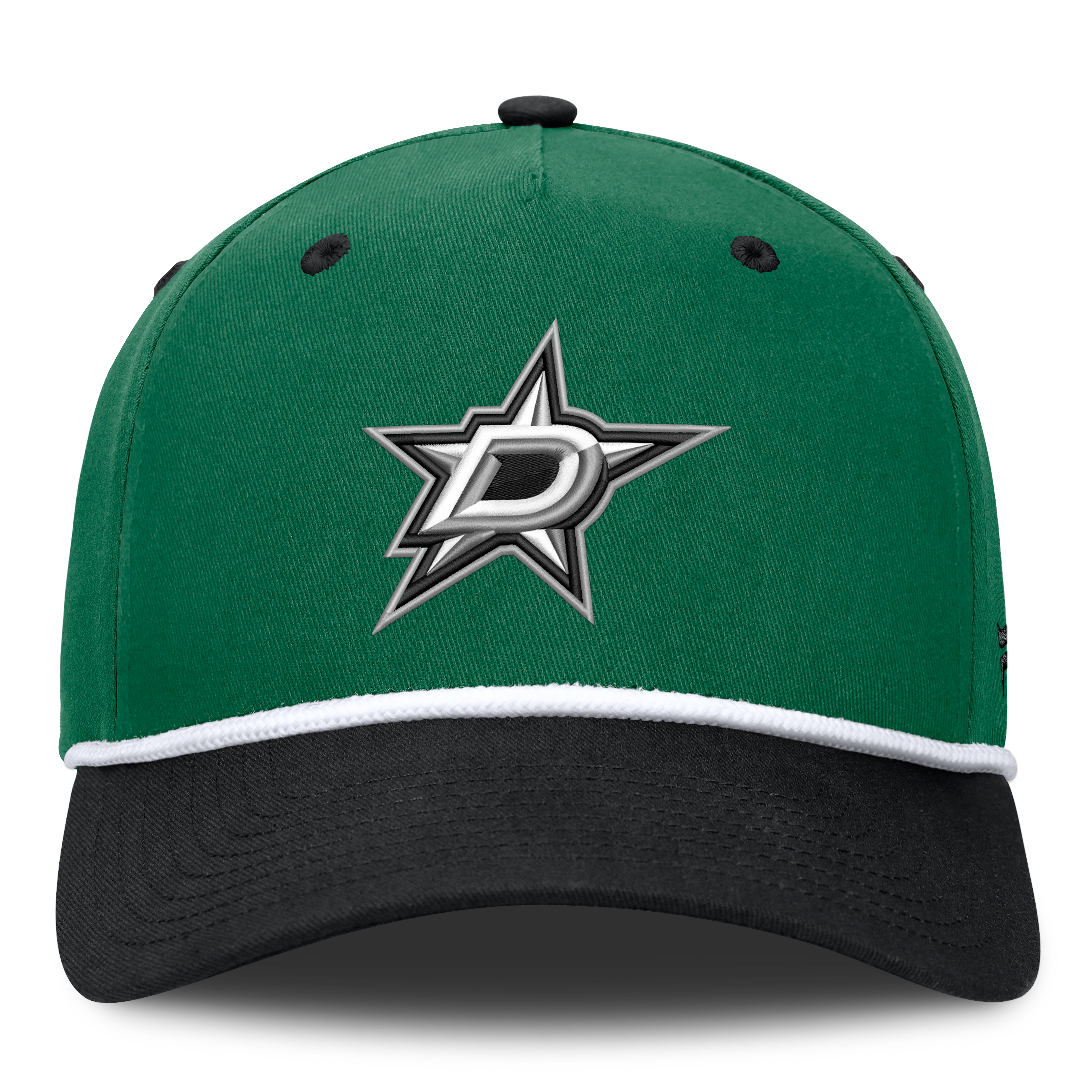 Men's Fanatics Green/Black Dallas Stars Fundamental Power Play A-Frame Adjustable Hat