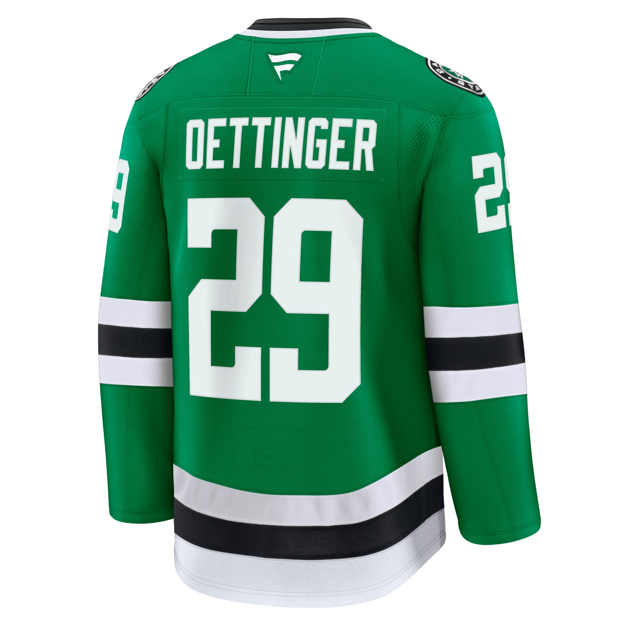 Maillot domicile premium vert Kelly de Jake Oettinger (Dallas Stars) pour homme, par Fanatics