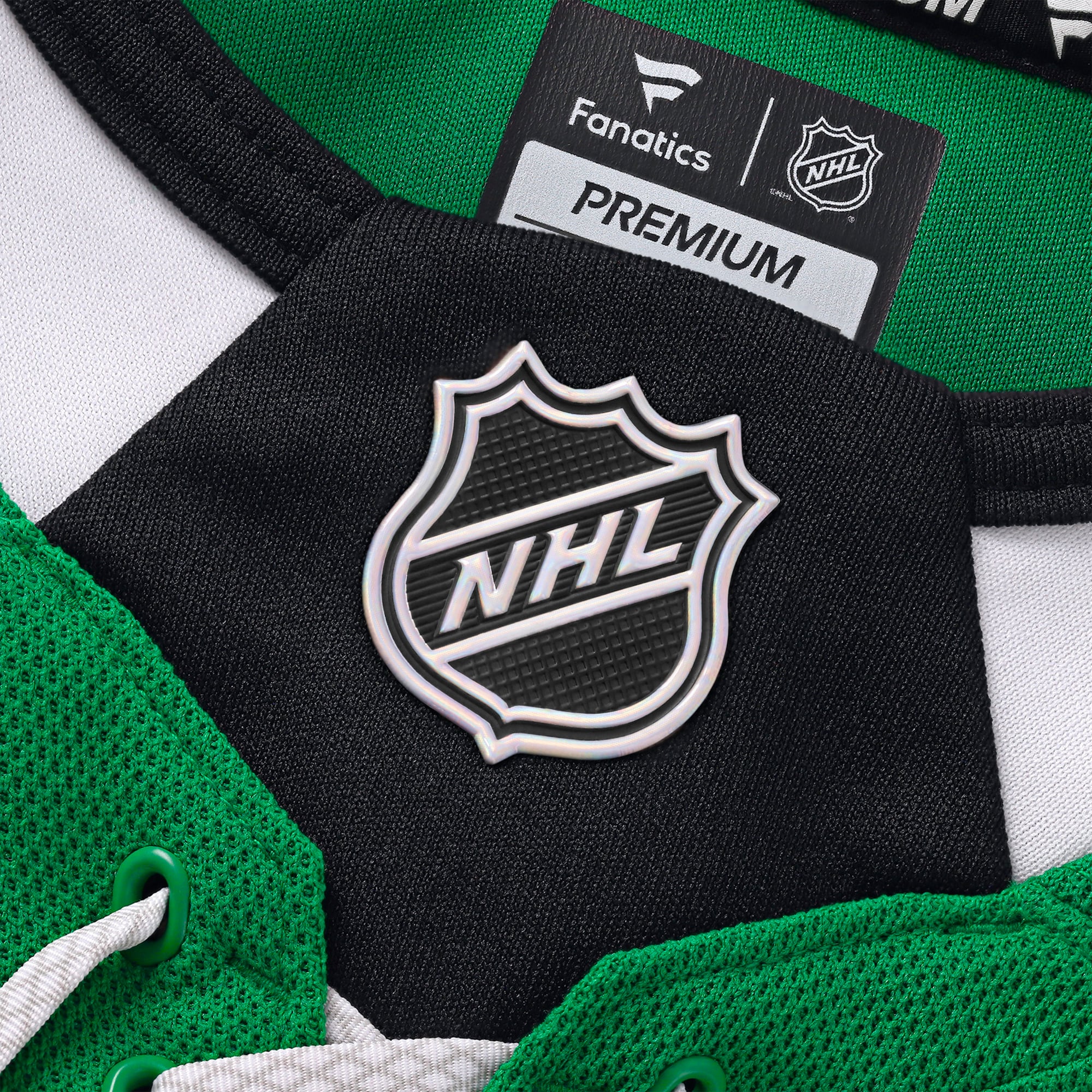 Maillot domicile premium vert Kelly de Jake Oettinger (Dallas Stars) pour homme, par Fanatics