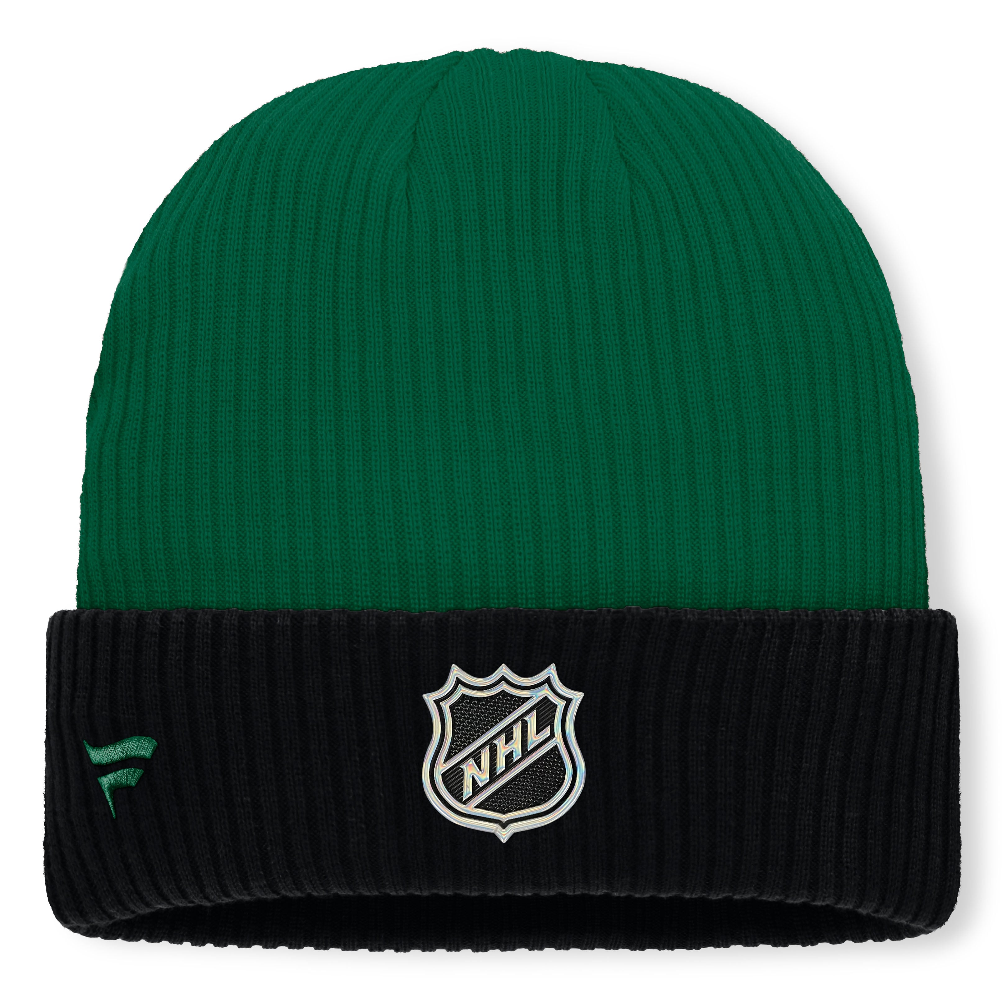 Men's Fanatics Kelly Green Dallas Stars Authentic Pro Rink Cuffed Knit Hat