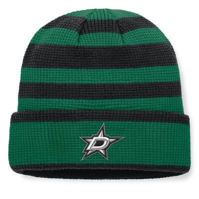 Dallas Stars Fanatics Fundamental Steady Cuffed Knit Hat - Kelly Green/Black
