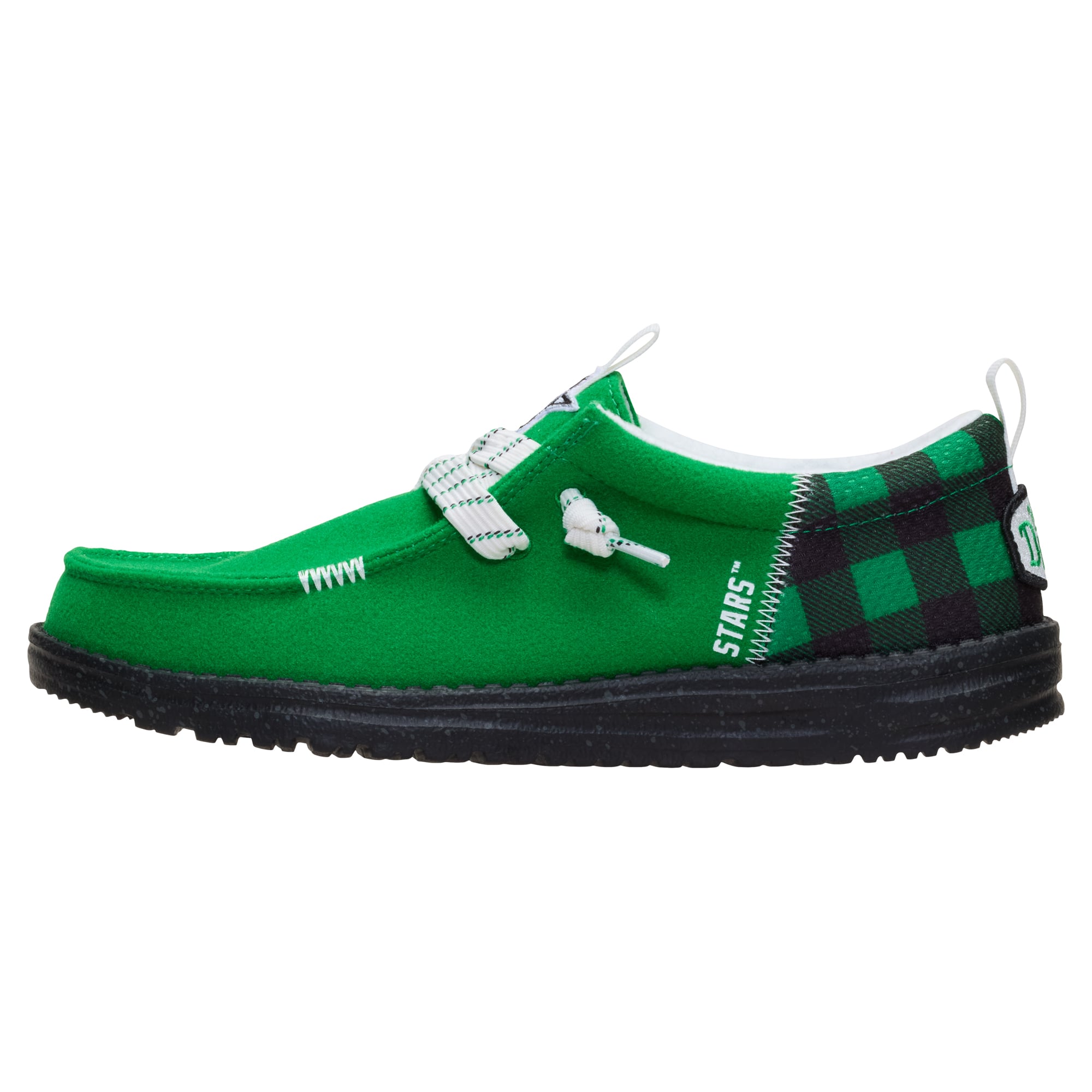 Chaussures décontractées à enfiler pour hommes Hey Dude Kelly Green Dallas Stars Wally Funk