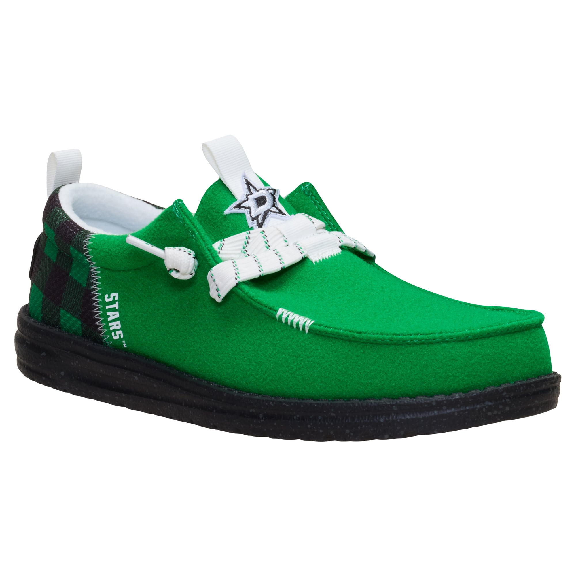 Chaussures décontractées à enfiler pour hommes Hey Dude Kelly Green Dallas Stars Wally Funk