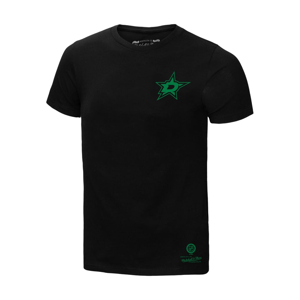 Men's Dallas Stars Mitchell & Ness Black Core Penalty Box 3.0 T-Shirt