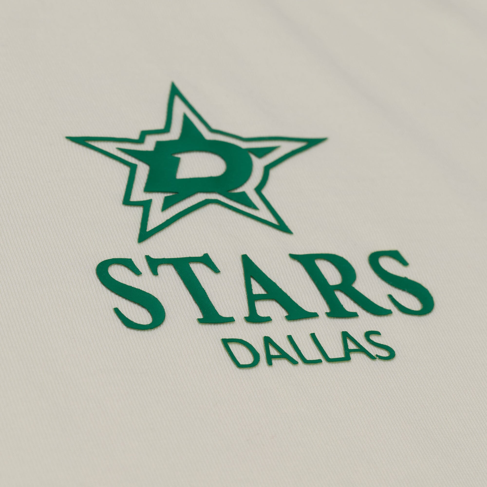 Men's Mitchell & Ness Cream Dallas Stars Core Essentials T-Shirt