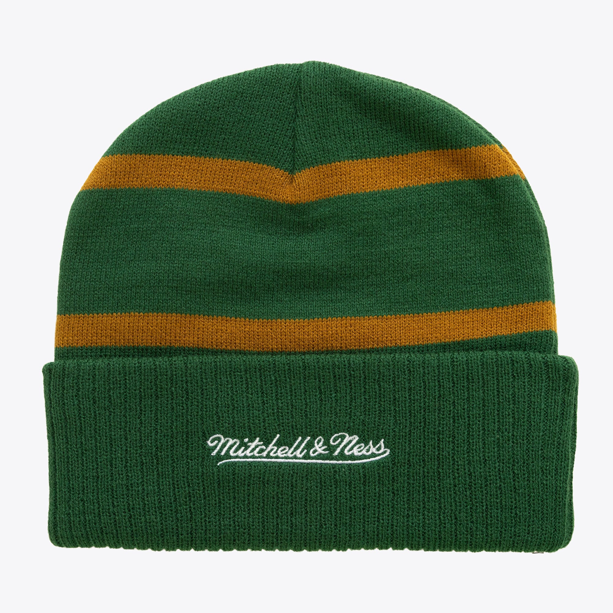 Men's Mitchell & Ness Kelly Green Dallas Stars Head Coach Cuffed Knit Hat