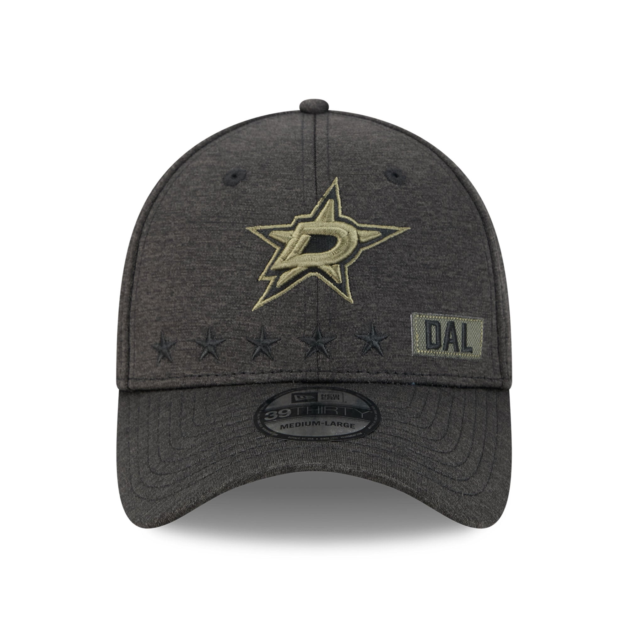 Casquette extensible New Era noire Dallas Stars Stealth Mode Flex 39Thirty pour homme