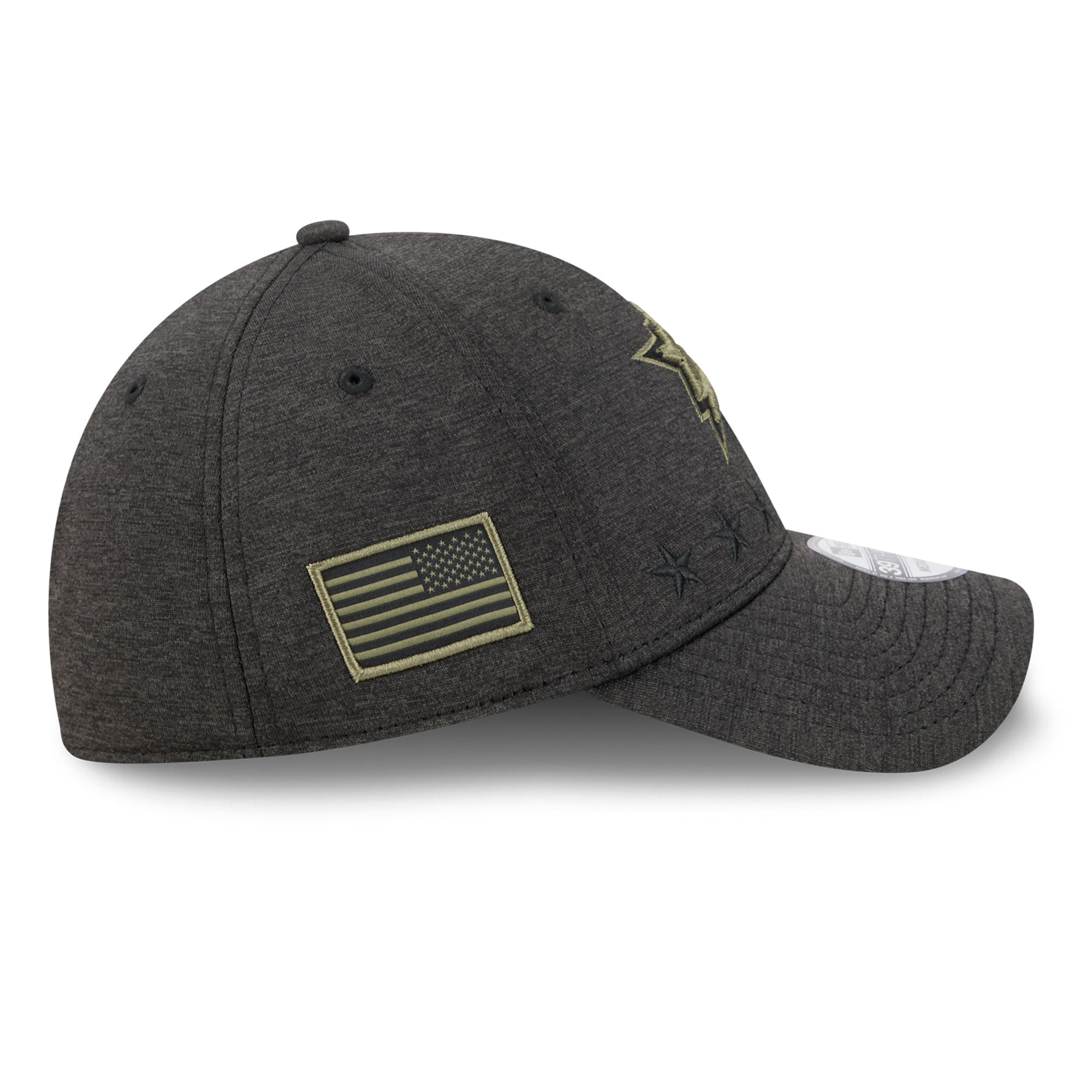 Casquette extensible New Era noire Dallas Stars Stealth Mode Flex 39Thirty pour homme