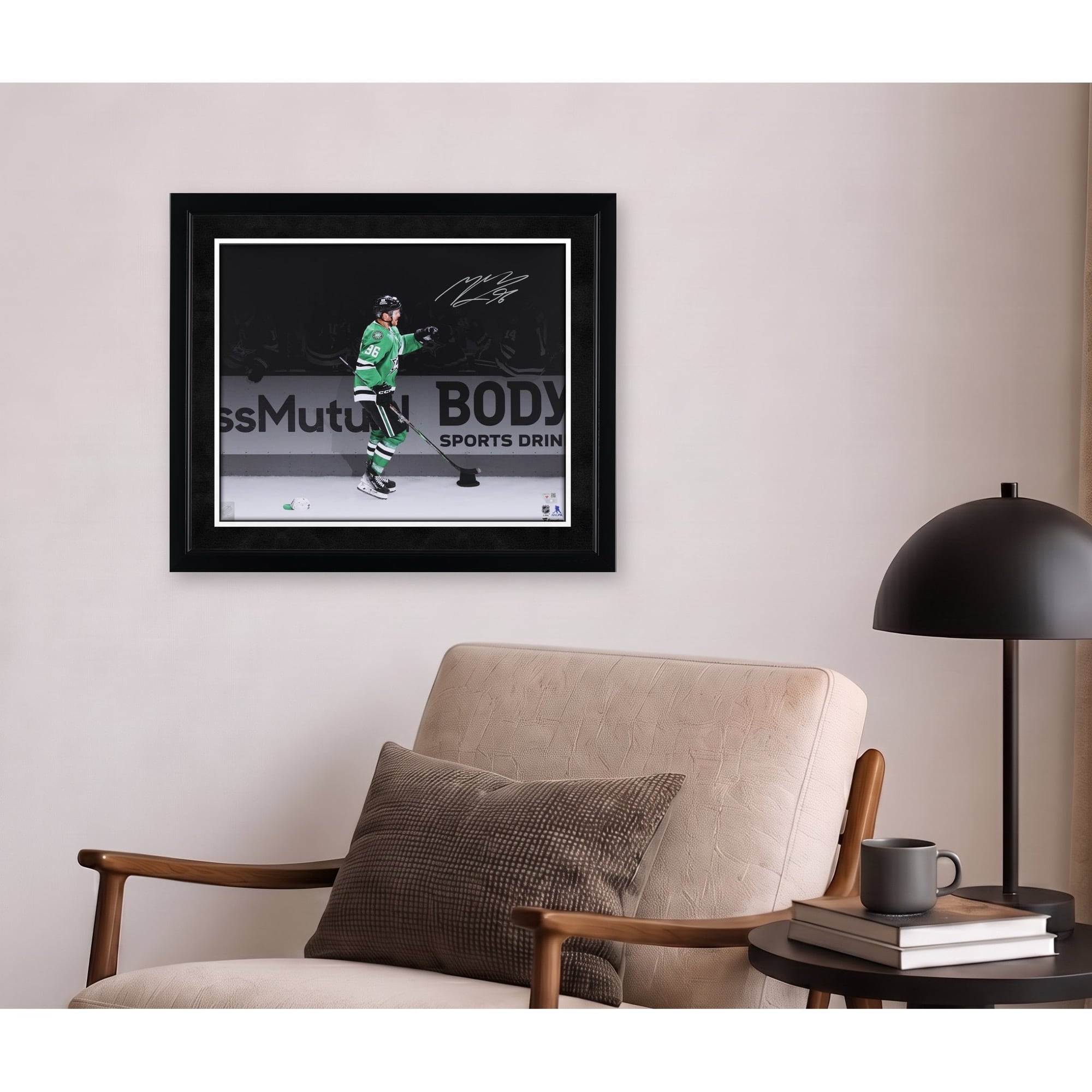 Mikko Rantanen Dallas Stars Autographed 16" x 20" 2025 Stanley Cup Playoffs First Round Game 7 Hat Trick Celebration Photograph