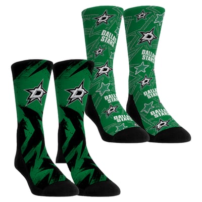  Dallas Stars Rock Em Unisex Game Day Two-Pack Crew Socks - Green