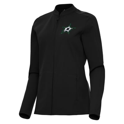  Dallas Stars Antigua Women's Regard Full-Zip Jacket - Black