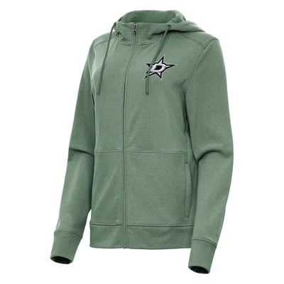 Dallas Stars Antigua Women's Seeker Full-Zip Hoodie - Hunter Green