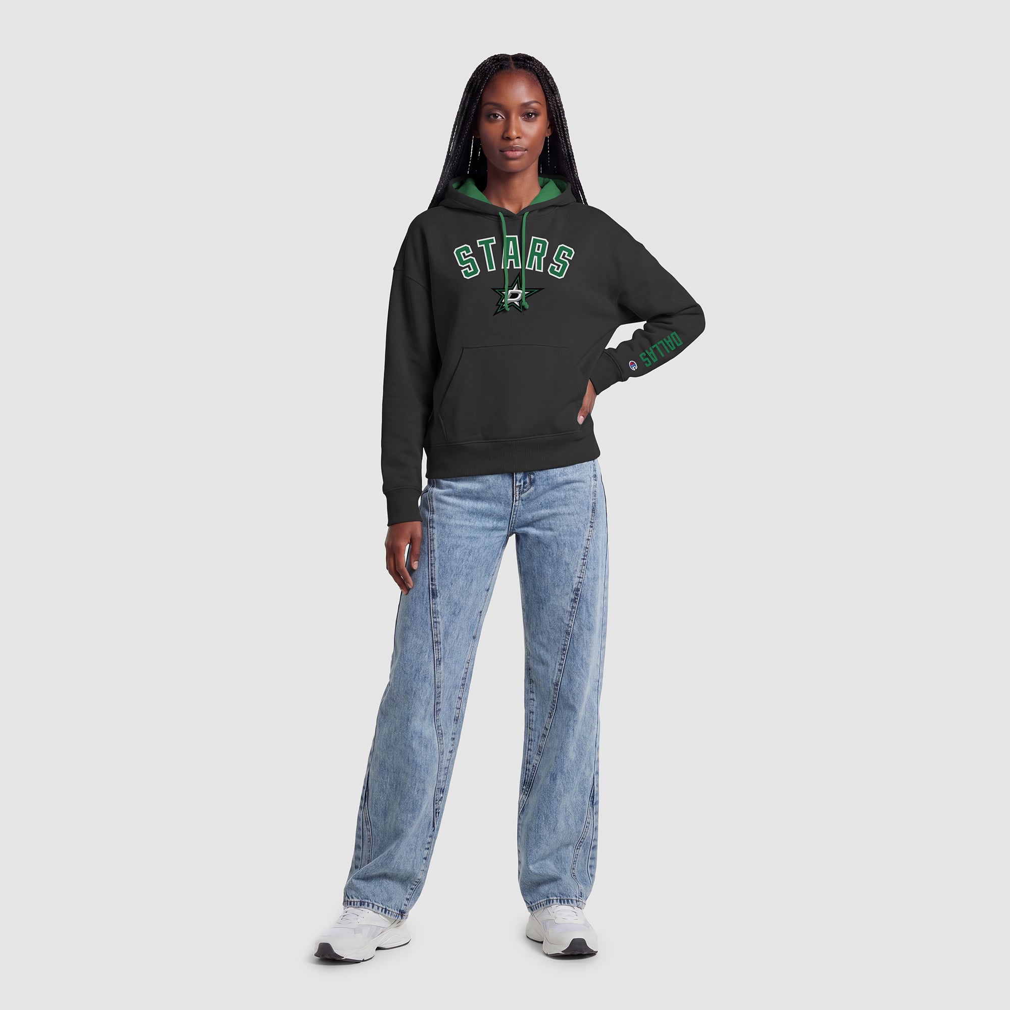 Women's Champion Dallas Stars Black Hoodie