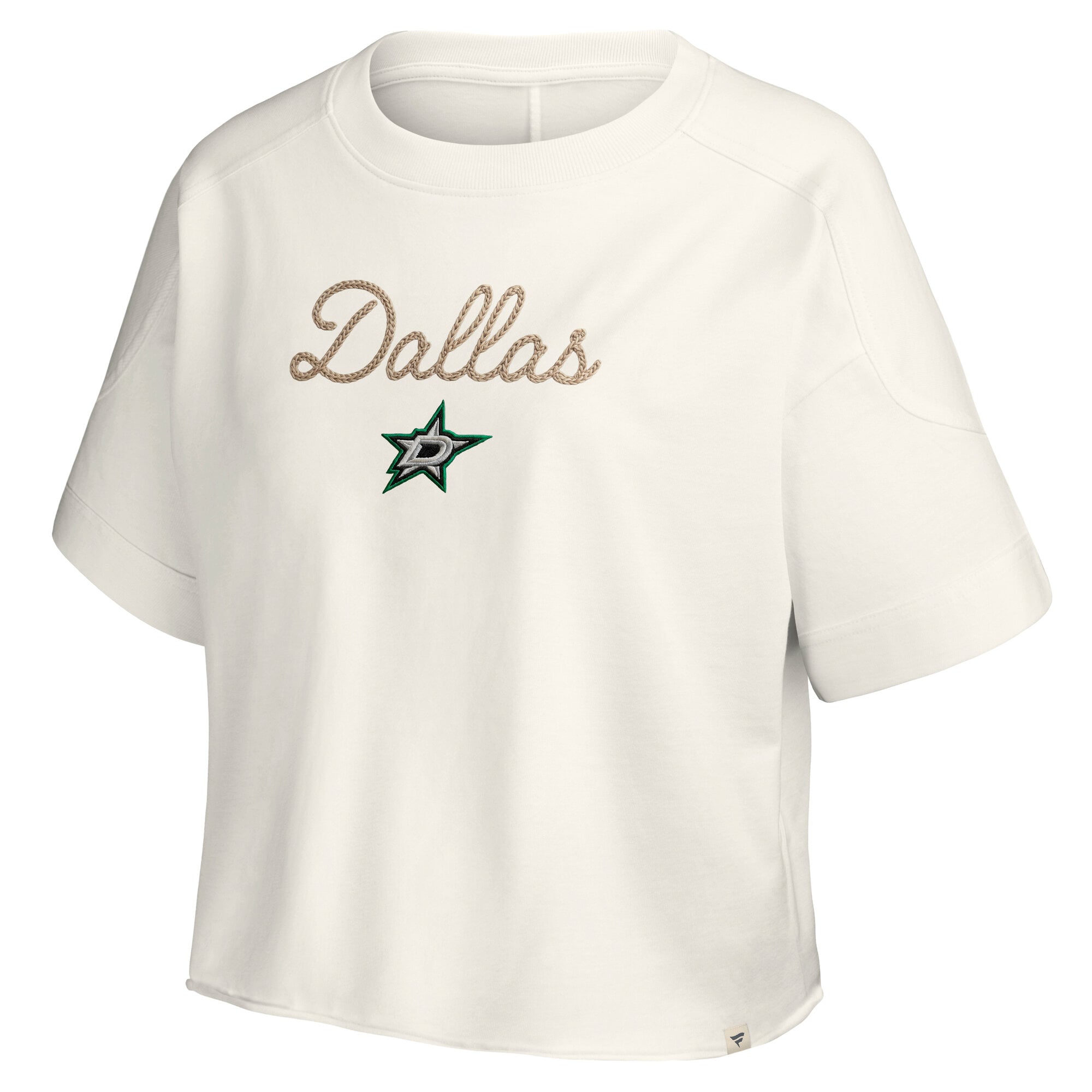Haut à coutures chaîne crème Fanatics Dallas Stars pour femme
